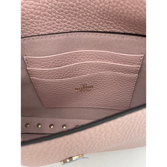 NEW VALENTINO GARAVANI ROCKSTUD BLACK LEATHER MINI CROSSBODY BAG PURSE NWT - Picture 13 of 15